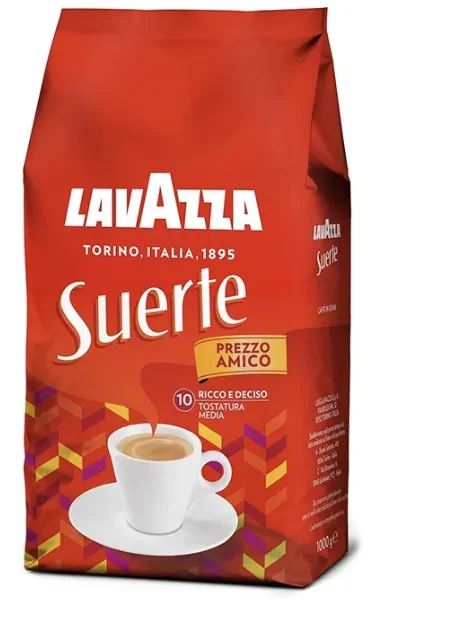 Lavazza Suerte red standing bag marked 1000 g